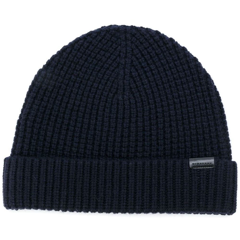 Burberry Cashmere Blend Waffle Knit Beanie